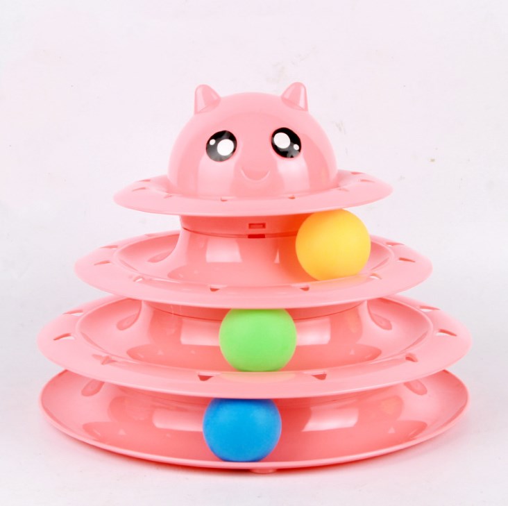 Cat Toy Turntable Ball Cat Tower